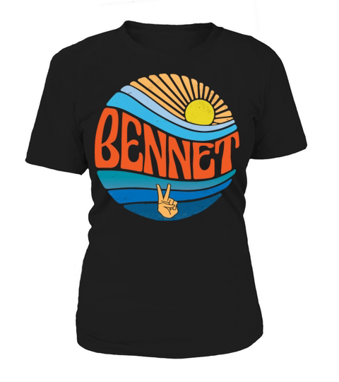 Bennet Shirt Vintage Sunset Bennet Groovy Tie Dye Women's T-Shirt