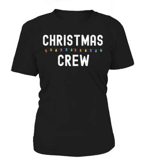 Christmas Crew Lights Funny Family Pajama Outfit Women's T-Shirt