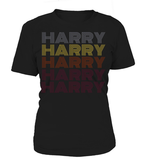 Graphic 365 First Name Harry Retro Pattern Vintage Women's T-Shirt