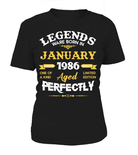 January 1986 Vintage Birthday Present Women's T-Shirt