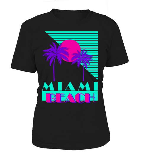 Miami Beach 80s Retro Women's T-Shirt