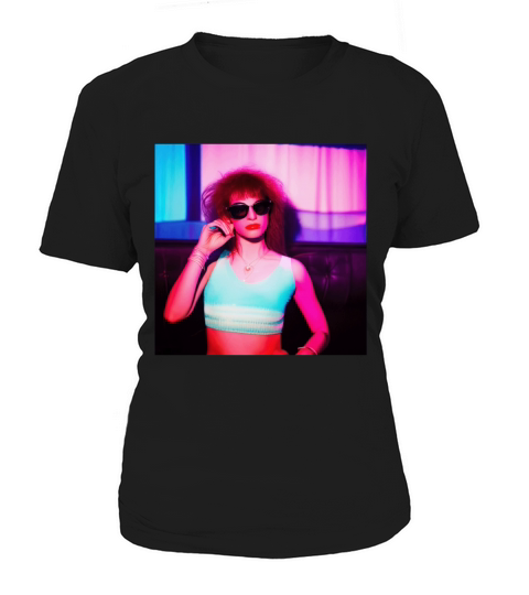Retrowave Synthwave 80s Character Design Women's T-Shirt