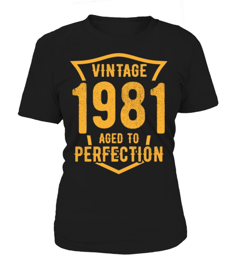 Vintage 1981 Aged To Perfection 42nd Birthday Women's T-Shirt
