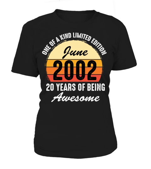 Vintage June 2002 20th Bday 20 Years Of Being Awes Women's T-Shirt
