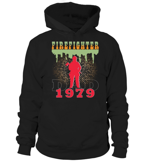 1979 vintage fireman birthday firefighter Hoodie Unisex