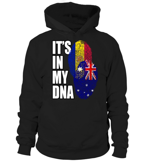Andorran And Australian Mix Heritage DNA Flag Hoodie Unisex