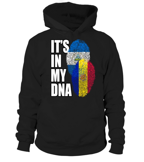 Andorran And Nicaraguan Mix Heritage DNA Flag Hoodie Unisex