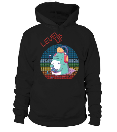 Level Up Gamer Video Games Retro Vintage Gaming Ga Hoodie Unisex