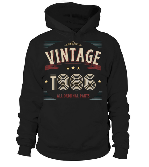 VINTAGE 1986 ALL ORIGINAL PARTS Hoodie Unisex