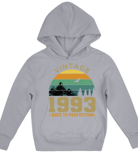 30th birthday vintage 1993 aged to perfection Kids Hoodie