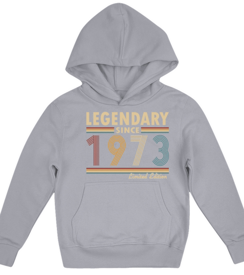 50th birthday vintage 1973 legendary since 1973 Kids Hoodie