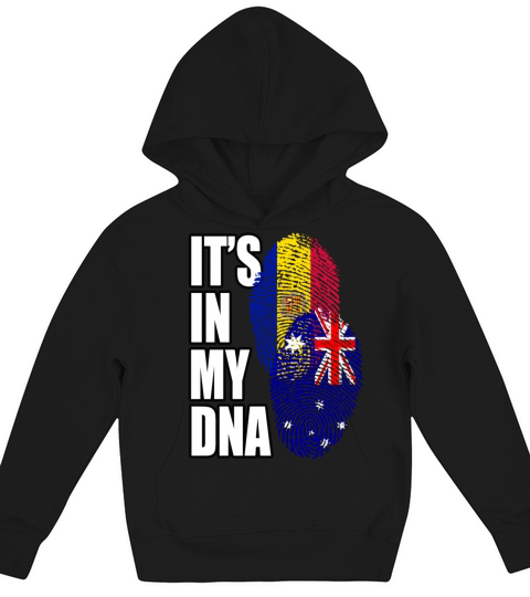 Andorran And Australian Mix Heritage DNA Flag Kids Hoodie