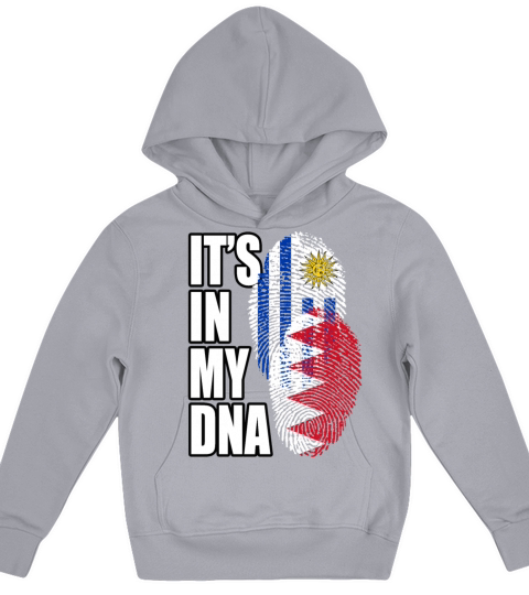 Bahraini And Uruguayan Mix Heritage DNA Flag Kids Hoodie