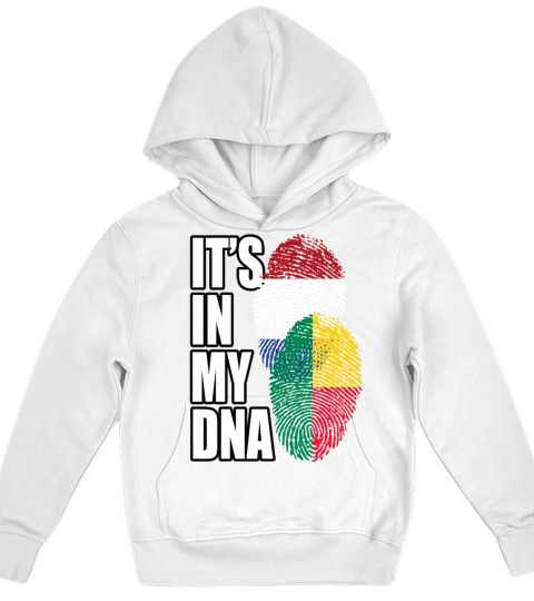 Beninese And Dutch Mix Heritage DNA Flag Kids Hoodie