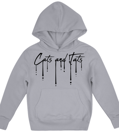 cats and tats quote Kids Hoodie