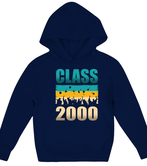 Class 2000 Decade 2000s Era Millenium Vintage Kids Hoodie
