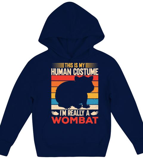 Combat Wombat For A Wombats Lover Kids Hoodie
