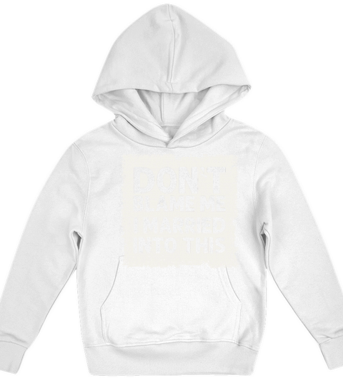 Dont Blame Me I Married Into This Vintage Funny Kids Hoodie