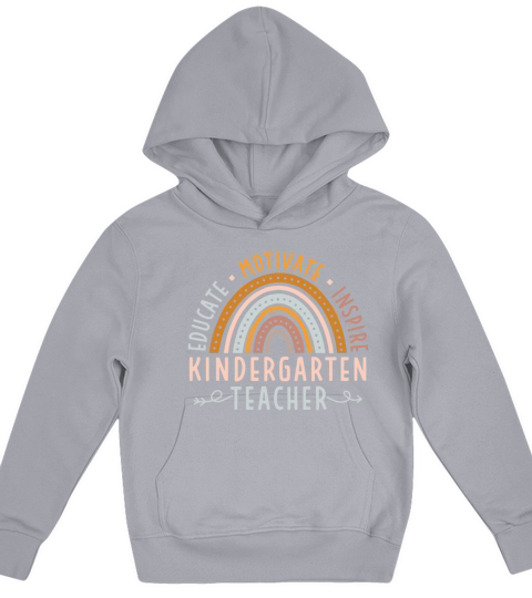 Educate Motivate Inspire Kindergarten Teacher Kids Hoodie