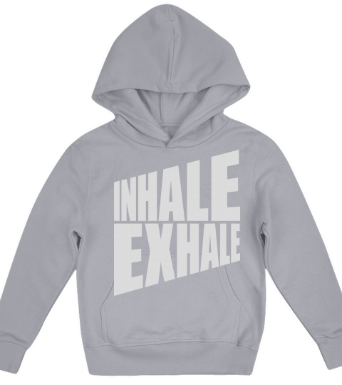 inhale exhale yoga quote Kids Hoodie