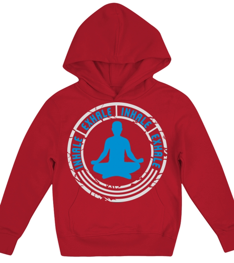 inhale exhale yoga quote Kids Hoodie