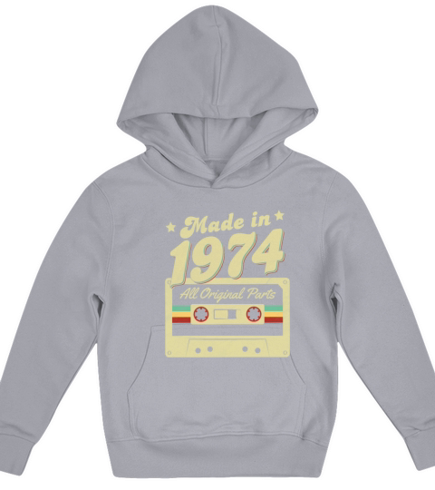 Made in 1974 Kids Hoodie