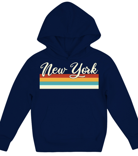 New York City - Retro - Vintage - United States Kids Hoodie