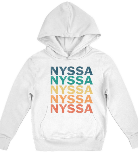 Nyssa Name T Shirt - Nyssa Vintage Retro Name Gift Kids Hoodie