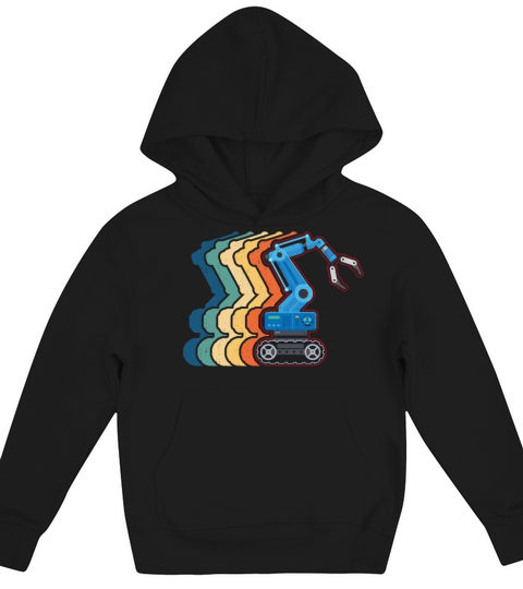 Robot Robotics Engineer Retro Kids Hoodie