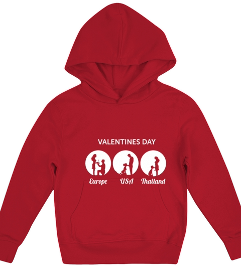 Valentines Day Europe USA Thailand Ladyboy LGBTQ Kids Hoodie