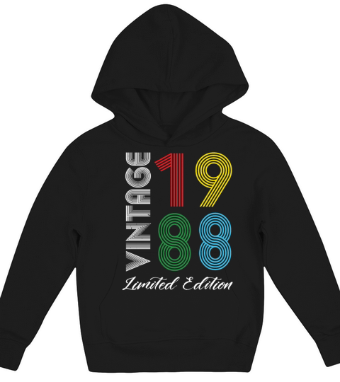 Vintage 1988 Vintage Birthday Retro Vintage Kids Hoodie