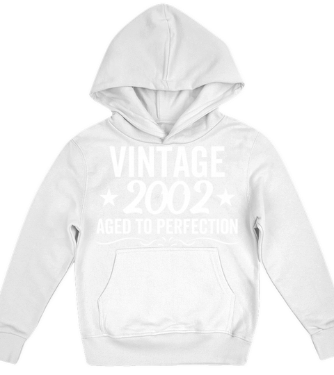 Vintage 2002 Aged To Perfection Kids Hoodie