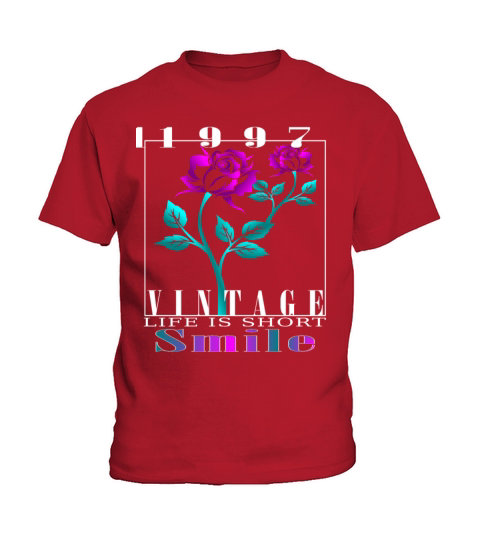 1997 Born Vintage Rose Gift Kids T-Shirt
