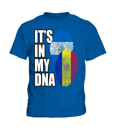 Andorran And Nicaraguan Mix Heritage DNA Flag Kids T-Shirt