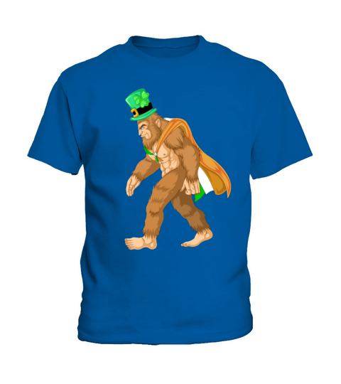 bigfoot st patricks day Kids T-Shirt