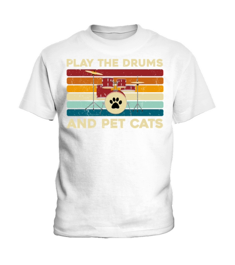Cool Drummer Design For Drum Player Musician Funny Kids T-Shirt
