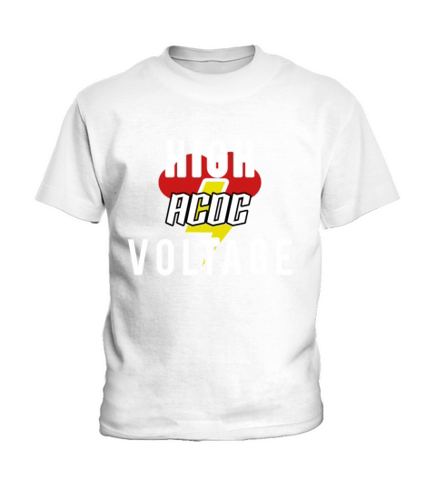 High Voltage ACDC Design Kids T-Shirt