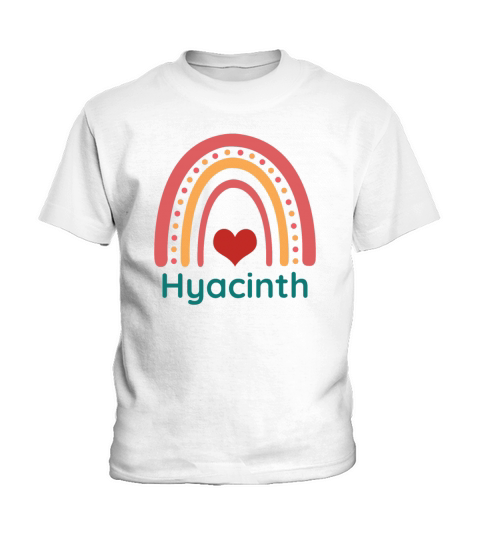Hyacinth Vintage Boho Rainbow Kids T-Shirt