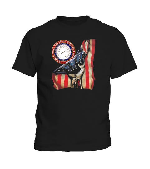International Union of Operating Engineers American flag shirt OE324 Kids T-Shirt