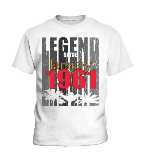 January 1961 61st Birthday Gentlemen Kids T-Shirt