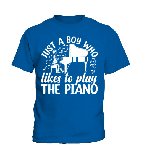 Just A Boy Who Likes To Play The Piano - Keyboard Kids T-Shirt