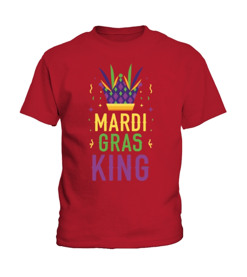 Mardi Gras King New Orleans Louisiana Parade Kids T-Shirt