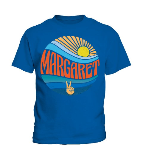 Margaret Shirt Vintage Sunset Margaret Groovy Tie Kids T-Shirt