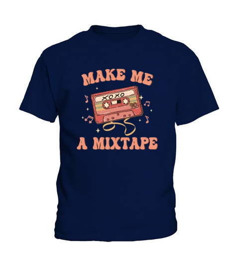 Retro Mixtape Valentines Design Kids T-Shirt