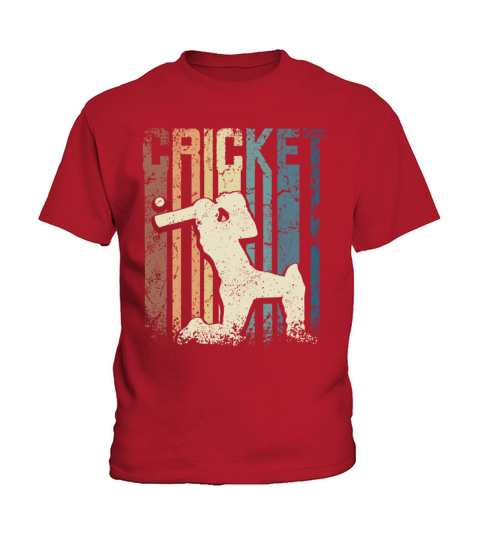 Retro Vintage Cricket Kids T-Shirt
