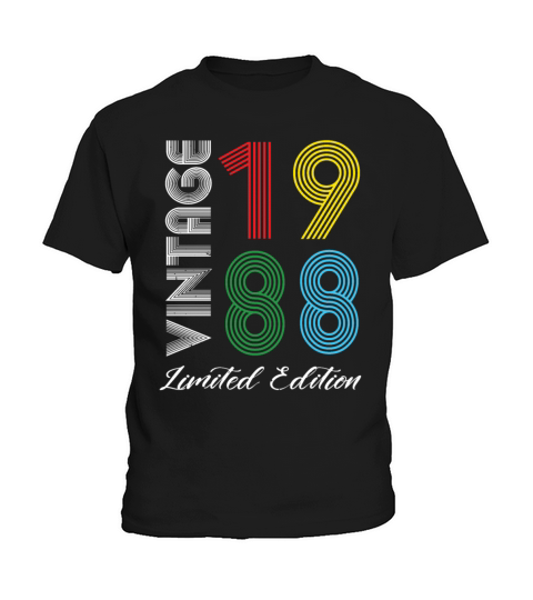 Vintage 1988 Vintage Birthday Retro Vintage Kids T-Shirt