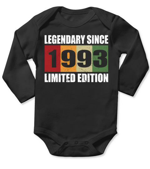 30th birthday vintage 1993 legendary since 1993 Long Sleeve Baby One-Piece