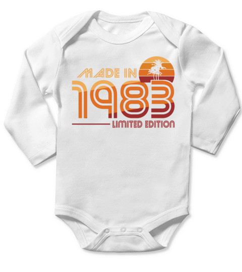 40th birthday made in 1983 limited edition Long Sleeve Baby One-Piece