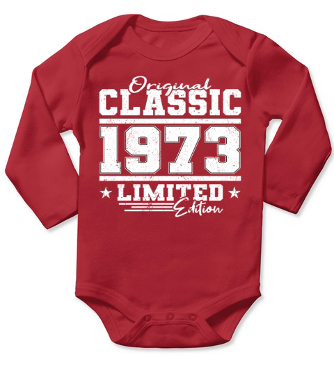 50th birthday original classic 1973 Long Sleeve Baby One-Piece