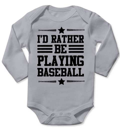 baseball game Long Sleeve Baby One-Piece